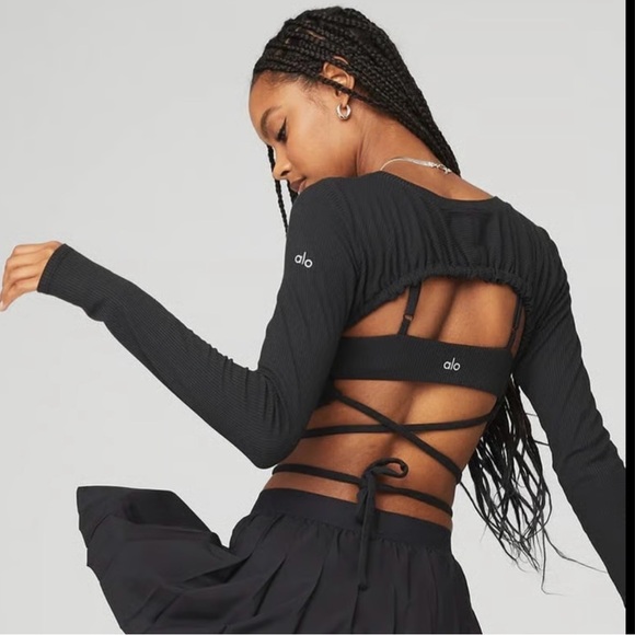 RIBBED MANIFEST LONG SLEEVE - ALO - Picture 2 of 8